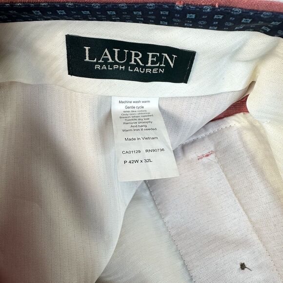Lauren Ralph Lauren Men's Embry UltraFlex Classic Fit Pants RED Size 42Wx32L NWT - Picture 5 of 10